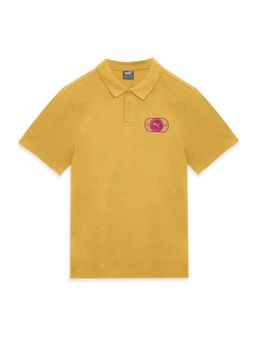 Puma - Graphic Boys Yellow Polo T-shirt