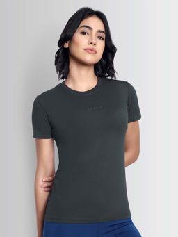 DCYPHR - Women Essentials Stretch Brand Tee - Charcoal