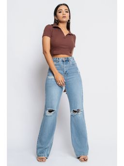 FREAKINS - Wilder Distressed Straight Jeans