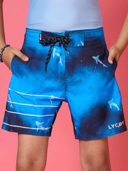 LYCOT - Boys Baby Shark Printed Beach Shorts