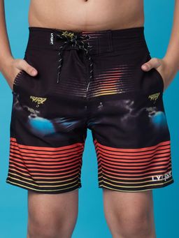 LYCOT - Boys Stripes Ablaze Beach Shorts