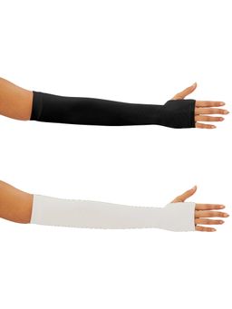 G Heist - Unisex Solid Assorted Uv Protection Arm Sleeves Gloves Multi-Color (Pack of 2)