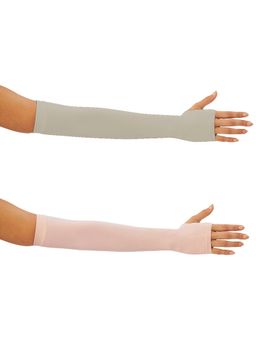 G Heist - Unisex Solid Assorted Uv Protection Arm Sleeves Gloves Multi-Color (Pack of 2)
