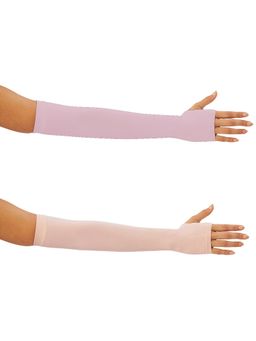 G Heist - Unisex Solid Assorted Uv Protection Arm Sleeves Gloves Multi-Color (Pack of 2)