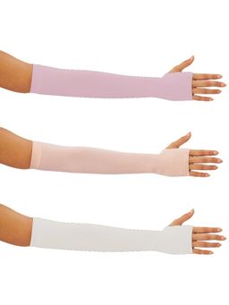 G Heist - Unisex Solid Assorted Uv Protection Arm Sleeves Gloves Multi-Color (Pack of 3)