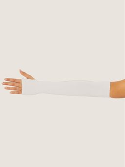 G Heist - Unisex Solid Uv Protection Arm Sleeves Gloves White