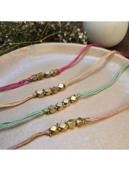 Studio Anviksha - Multi Color Brass Rakhi
