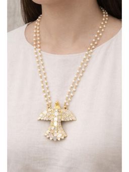 BaalaJewels - White Mop Eagle Necklace