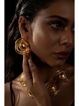 BaalaJewels - Gold Alio Olio Stud Earrings