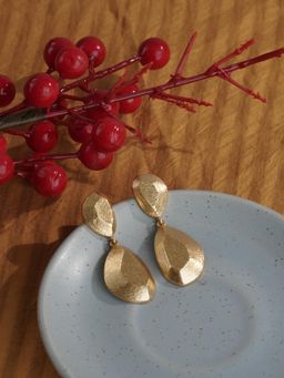 BaalaJewels - Baala Jewels Gold Geometric Dangle Drop Earrings