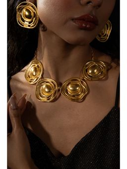 BaalaJewels - Gold Statement Gold Plated Necklace