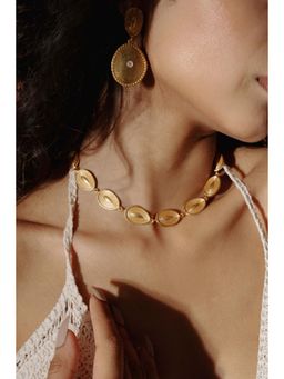 BaalaJewels - Gold Leaves Necklace