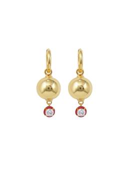 Lunaya Jewelry - Red Drip Drop Enamel Earrings
