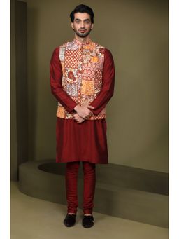 KISAH - Men Multi Jacket Kurta (Set of 3)