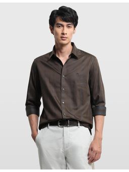 Arrow Newyork - Mens Self Design Vertical Striped Manhattan Slim Fit Shirt