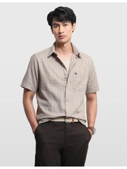 Arrow Sports - Mens Aquarelle Drift Self Design Vertical Striped Shirt