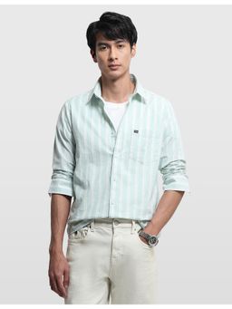 Arrow Sports - Mens Aquarelle Drift Self Design Vertical Striped Shirt