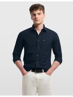 Arrow Sports - Mens Textured Horizontal Striped Sage and Sun Shirt