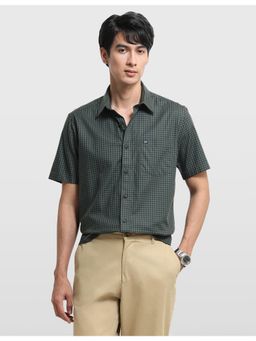 Arrow Sports - Mens Sage and Sun Micro Checked Regular Fit Shirt