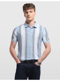 Arrow Sports - Mens Vertical Striped Regular Fit Polo T-shirt