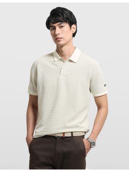 Arrow Sports - Mens Textured Regular Fit Polo T-shirt