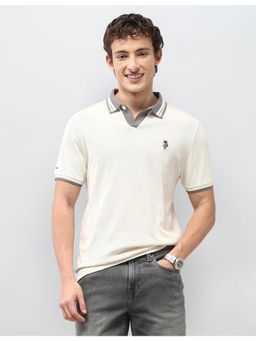 U.S. Polo Assn. Denim Co. - Mens Textured Motel On The Coast Polo T-shirt