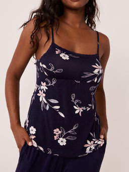 La Vie En Rose - Soft Knit Lace Trim Cami