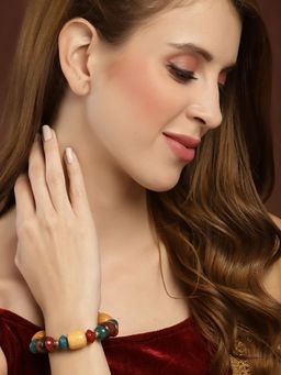 PANASH - Multicolor Handcrafted Wooden Bracelet