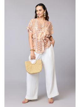 Oh Rare - Multi-Color Desert Glaze Top with Belt