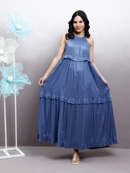 AAREIN - Bohemian Halter Neck Maxi Dress