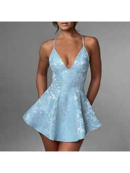 Miakee - Blue Prom Mini Dress