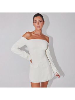 Miakee - White Classic Off Shoulder Dress