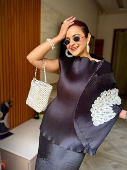 Aasabysimran - Midnight Lunar Bloom In Black Top