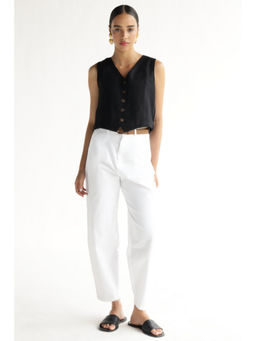 Botnia - Bold Black Waist Coat Top