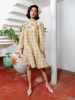 House of Fett - Maple Garden Knee Length A Line Dress