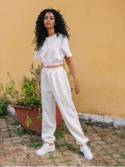 House of Fett - Masterpiece White Scuba Solid Co-Ord Set