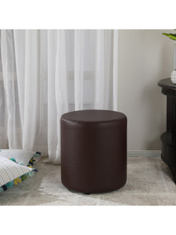HomeTown - Emica Leatherette Ottoman in Brown