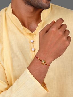 GIVA - Golden Floral Circle Rakhi