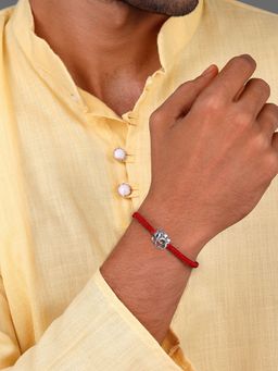 GIVA - Silver Gajanana Rakhi