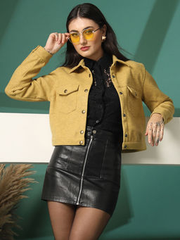 CHKOKKO - Women Stylish Solid Winter Wear Warm Jacket