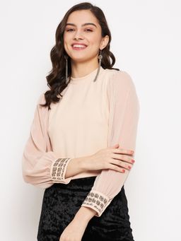 Madame - Sequined Beige Top