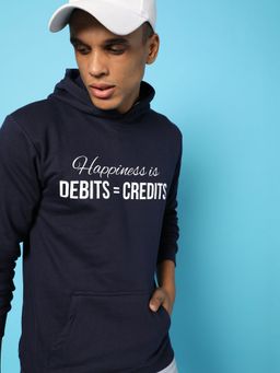 Campus Sutra - Typography Print Hoodie Kangaroo Pocket