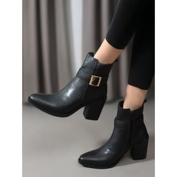 ELLE - Black Outdoor Solid Women Winter Boot