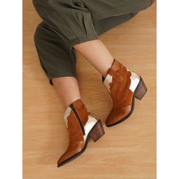 Peach Flores - Tan Liberty Leather Boots