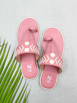 The Madras Trunk - Women Haiku Meera Flats Brown & Pink