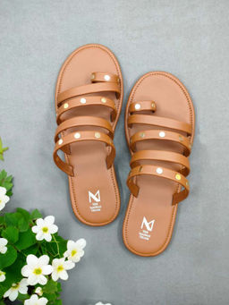 The Madras Trunk - Women Ira Flats Tan