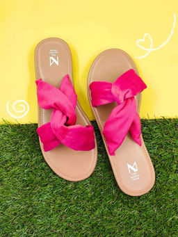 The Madras Trunk - Women Tara Flats Tan & Pink