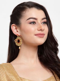 Anika's Creations - Designer Red Earrings