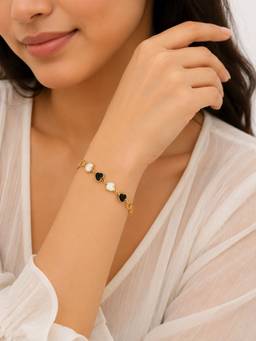 ABHUSHANAM - Women Multi-Color 18K Gold Plating Alloy Braclet