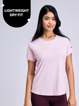 Nykd by Nykaa - Quick Dry Half Sleeves Regular Fit Running Sports Tee NYK033 Lilac